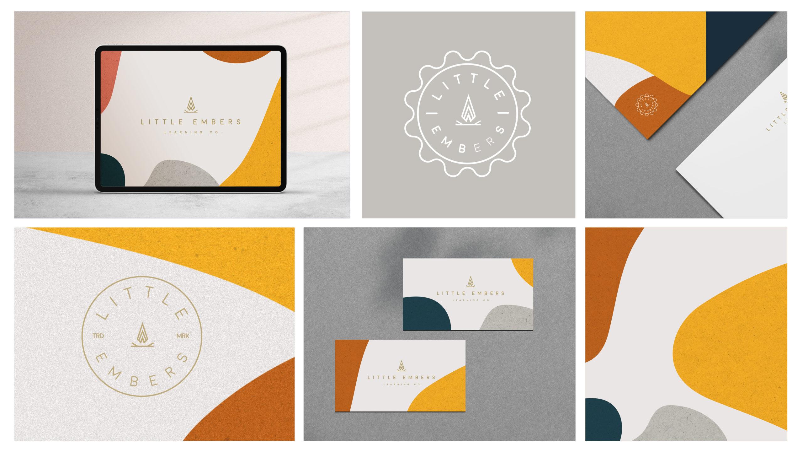 Dallas Texas Branding Freelance Graphic Designer Little Embers Project Business Card